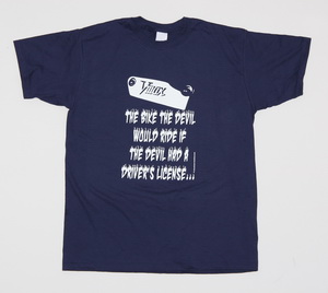 T-Shirt navy-blau "Vmax - THE BIKE THE DEVIL WOULD RIDE"